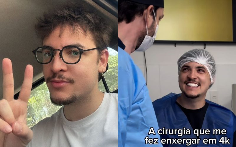 Gah Bernardes realiza cirurgia refrativa para corrigir miopia