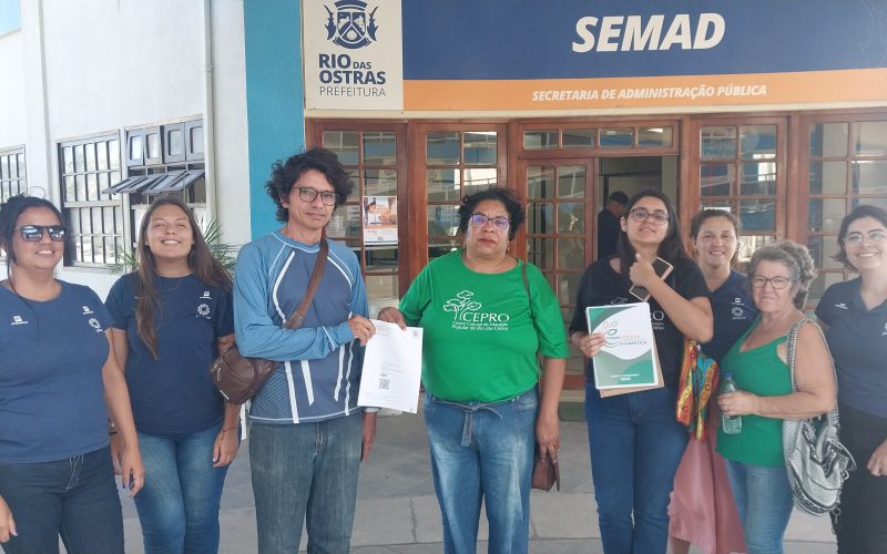 Carta compromisso de Justiça Climática e Ambiental é entregue a autoridades de Rio das Ostras